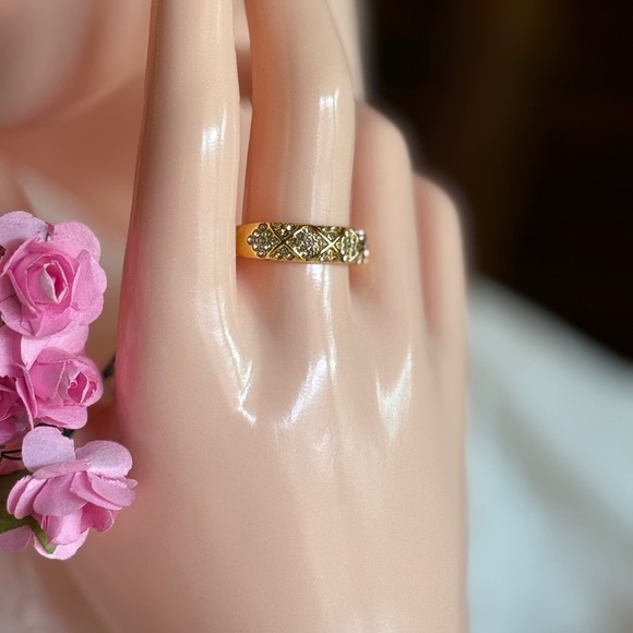 18K Gold Plated Elegant Bridal Ring with Zirconia 💎 - Picture 5 of 5